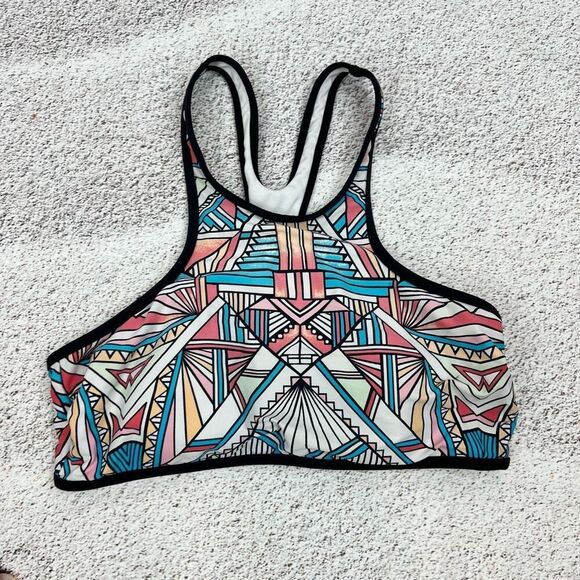 Gianni Bini Women's Aztec Print Bikini Top Size M Multicolor - Picture 2 of 8